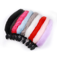 Queue de renard en peluche douce, vibrateur, plug anal en silicone, plug anal pour orgasme, accessoire de fête cosplay, vente en gros