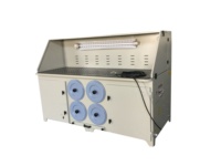 Mesa de Pulido de Doble Succión de 3kw, Colector de Polvo Lateral y de Descenso para Pulido y Desbarbado de Metales