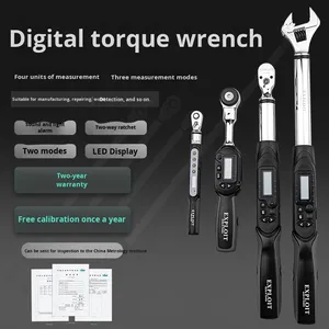 Khai thác hoán đổi cho nhau kỹ thuật số mô-men xoắn cờ lê đảo ngược Ratchet đầu Fastener QC có thể điều chỉnh Metric đảo ngược chất lượng hợp kim - Product Image 2
