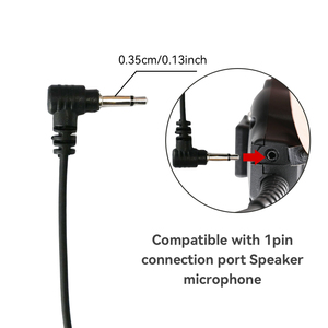 Auricular Acústico Discreto con PTT para Walkie Talkie, Radio Bidireccional, Comunicación de Seguridad, Conector de 3.5mm, Uso en Interiores - Product Image 4