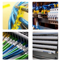 Usine en gros de haute qualité EC-J câble marqueur réseau en plastique câble marqueur ec-0 PVC électronique plat câble marqueur durable