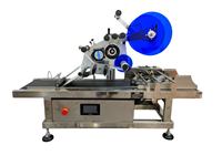 Machine d'étiquetage automatique de bureau Dezoton 100-200 pièces/min avec alimentateur automatique pour sacs, cartes, étiquettes et doypacks
