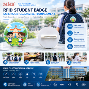 <span class=keywords><strong>Badge</strong></span> RFID Intelligente Impermeabile Personalizzato NTAG215 in Resina Epossidica per Identificazione <span class=keywords><strong>Presenze</strong></span> Scolastiche - Product Image 1