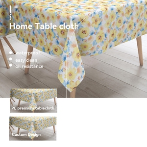 <strong>High</strong> <strong>Quality</strong> Disposable PE <strong>Plastic</strong> Tablecover Square and Waterproof/Oilproof Custom Colors From Factory Safety <strong>Tablecloths</strong> - Product Image 4