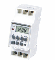 Interruptor Temporizador Digital Electrónico Profesional Mini, Programable Semanalmente, Impermeable, con Pantalla LCD Grande de 24 Horas