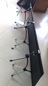 เตียงพับได้สำหรับตั้งแคมป์ที่ทันสมัยพร้อมโครงโลหะและผ้าอ็อกซ์ฟอร์ด - Product Image 5