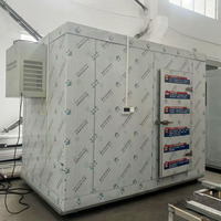 Unidad condensadora de refrigeración de 20 HP 10HP 25HP Unidades de compresor de tornillo refrigeradas por aire Sistemas de Refrigeración Industrial Evaporador Cámara fría