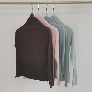 <span class=keywords><strong>Maglia</strong></span> <span class=keywords><strong>Termica</strong></span> Invernale da <span class=keywords><strong>Donna</strong></span> a Collo Alto, Slim Fit, a Costine 2x2, a Maniche Lunghe, Calda e Confortevole - Product Image 1