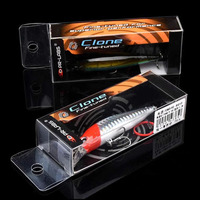 LUTAC Clone à Suspendre Minnow 78MM 9.5G Profondeur 1.5M Super Long Casting Swimming Noise Built in Steel Beads Hard Fishing Lure Set