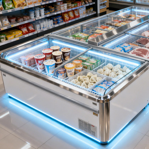 Congélateur coffre commercial à température unique pour supermarché, pour la conservation des aliments surgelés, des glaces et des boulettes - Product Image 3