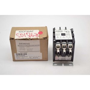Contactor de CA Siemens 42CF35AF 40A 3P 110V 60Hz para Automatización Industrial - Product Image 1