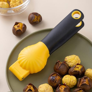 Manual Chestnut Nutcracker Cross-Opening Tool <b>Walnut</b> Cracker <b>Shell</b> Opener Chestnut Peeler Stainless Steel Blade - Product Image 3