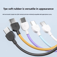 60W PD Schnellladungs-Powerbank 2-in-1 Schlüsselband Anti-Verlust Tragbares Ladegerät Typ-C Lade- und Datenkabel für Mobiltelefone