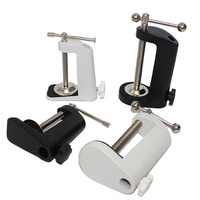 Pince de bureau en métal noir pour montage de Microphone, pince de bureau en métal, pince de support de bras, Clip de montage de bureau