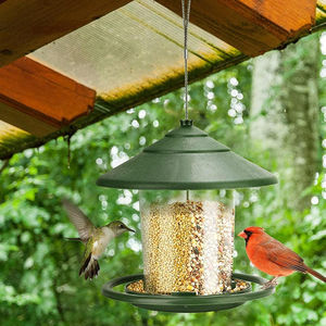 ที่ให้อาหารนกสำหรับกลางแจ้ง ที่แขวนให้อาหารนก เมล็ดพืชสำหรับนก ที่ให้อาหารนกกลางแจ้งสำหรับนกทุกชนิด - Product Image 5