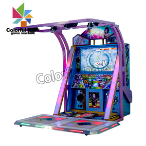Machine d'arcade Dance Dance Revolution colorée, entièrement automatique, de haute qualité, à monnayeur, pour échange de tickets, pour parcs - Product Image 6
