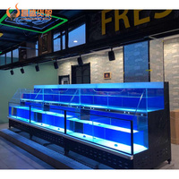 Présentoir de fruits de mer vivants de poissons/homards/crustacés de restaurant de supermarché OEM à vendre