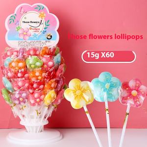 Groothandel Lolly 'S Met Fruitsmaak In Bloemvormige Zoete <span class=keywords><strong>Mix</strong></span> Fruit Voor Kindervrije Snacks Blokpatroonverpakkingen - Product Image 6