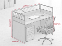 Vente en gros bon marché de pupitres de bureau à domicile meubles table d'ordinateur simple