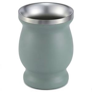 Tasse à Yerba <span class=keywords><strong>Maté</strong></span> en Acier Inoxydable à Double Paroi Isolée, Forme Gourde, avec Paille Filtrante Bombilla - Product Image 6