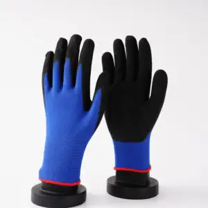 New Style Blue Nitril Surgery Biodegradable Gloves Nitrile Coated Glove