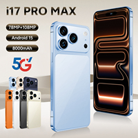 Nuevo Teléfono Inteligente I17 Pro Max 5G 2025, Pantalla HD de 6.9 Pulgadas y 90Hz, Cámara Trasera de 108MP, Almacenamiento de 16GB+1TB, Deca-core Snapdragon 800 Global