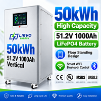 Batterie de stockage d'énergie solaire 48V 1000Ah 50kWh en promotion usine, système solaire domestique au lithium-ion LiFePO4 51.2V 50kWh OEM