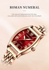 Nuovo arrivo Design da donna orologio luminoso CRRJU 5013 in acciaio inox Business <span class=keywords><strong>orologi</strong></span> al quarzo forma Tonneau per donna