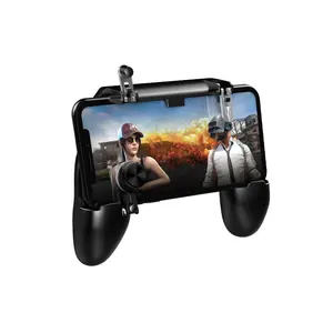 W11 Six Finger Mobile Spiel Shooter Controller mit Telefon halter Gamepad Joystick Trigger für Pubg Mobile