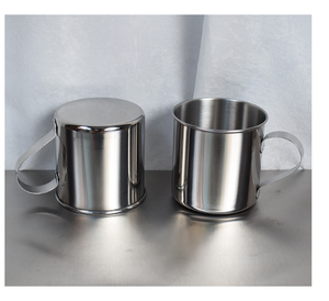 DFM26 Mini tasse à café, récipient à thé avec couvercle, en acier inoxydable, moderne, pour la maternelle, tasses à boire incassables - Product Image 6