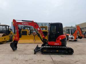 Mini-excavatrice KUBOTA U55-4 d'occasion en excellent état, haute qualité, bien entretenue, économique en carburant, capacité de godet standard, en stock - Product Image 3