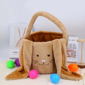 Cesta de Almacenamiento para Dulces de Conejito de Pascua, Diseño de Dibujos Animados de Estilo Chino, Suave y Elástica, para Decoraciones Navideñas Infantiles - Product Image 3