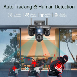 Siêu HD 20MP 10k 10x Zoom quang học WIFI GIÁM SÁT 4 Lượt xem 4 ống kính nhà không dây ngoài trời cctv 360 PTZ an ninh <span class=keywords><strong>ip</strong></span> mạng Máy ảnh - Product Image 3