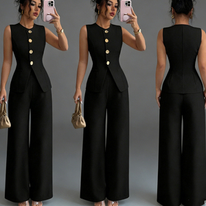 Conjunto de Chaleco y Pantalón para Mujer al por Mayor, Tallas S-3XL, La Sig Ra Chouraqui E Una Donna a Pant Titolo Abiti a Giacca E Giacca - Product Image 1