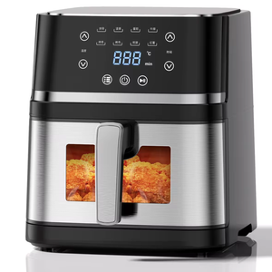 Chất lượng cao 8L Điện đa chức năng Nồi chiên không dính nhà bếp Pan có thể nhìn thấy nấu ăn cửa sổ thông minh thời gian nướng - Product Image 1