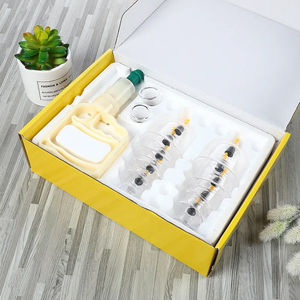 <span class=keywords><strong>Hot</strong></span> Sale Einweg-Kunststoff-Hijama-Tassen 6/12 Stück Körper massage Vakuum-Schröpf gerät Rücken therapie Produktion - Product Image 2