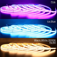 Guirlandes lumineuses LED COB RGBW 4-en-1 de haute qualité, CRI élevé 95, 784 LED/m, 24V, avec commande vocale et PCB de 12 mm