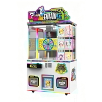 Machine à griffes de jeu d'arcade à monnayeur pour jouets en peluche et poupées, avec boîte surprise et prix gagnant