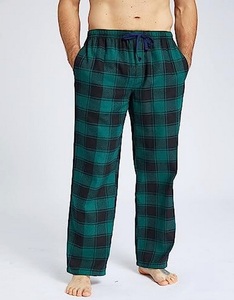 Wholesale High Quality Fashion Checks <strong>Mens</strong> Cotton Flannels <strong>Pyjama</strong> <strong>Pants</strong> Drawstring Plaid Lounge Pajamas <strong>Pants</strong> With Pockets - Product Image 5
