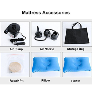 Colchón inflable de aire para coche de diseño moderno, cojín de cama de asiento trasero de PVC plegable y portátil para viajes, camping y uso al aire libre - Product Image 3