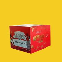 Boîte en carton d'emballage pour 6 bouteilles de bière STPP, impression personnalisée de luxe, design exquis, fabriquée en Chine