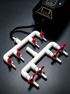 <b>Fish</b> tank air volume regulator 4/6/8/10mm large diameter oxygen <b>pump</b> connector for seafood and aquatic products air distribution - Product Image 1