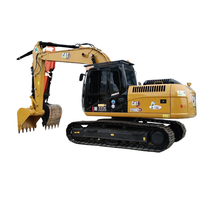 Excavatrice CAT315D2GC de 15 tonnes utilisée pour les travaux de terrassement, moteur turbo ACERT, pompe puissante, forte puissance de creusement, machine de construction stable