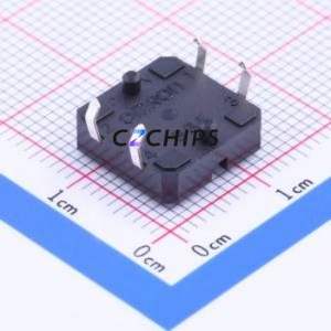 B3F-4000 Tactile Switch Through hole Component (THT)-4P,12x12mm Switch Single Pole Single Throw Round Button Through Hole 12mm - Product Image 2
