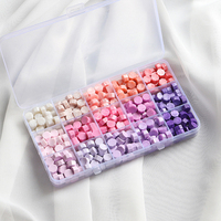 PinGlory Octagon Cloud, Perles de cire à cacheter avec cuillère, chauffe-cire pour bougies, boîte transparente, décoration écologique