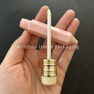 ISMAN 5ml Tube de brillant à lèvres rose-rouge unique en forme de crayon, emballage cosmétique vide mignon pour enfants, logo personnalisé, marque privée - Product Image 4