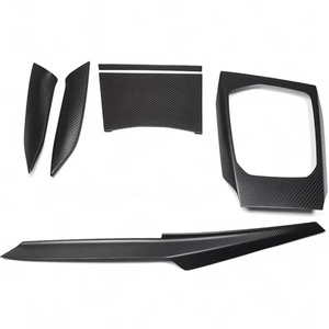 BMW M4 G82 M3 G80 G42 G22 G20 G26용 카본 센터 콘솔 계기판 에어 아울렛 패널 내부 트림 키트 스티커 - Product Image 4