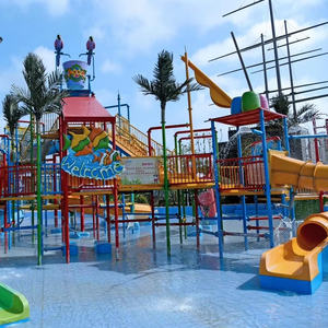 <span class=keywords><strong>2025</strong></span> kustom kaca serat populer sistem Kastil Mainan Air meriam air interaktif & jembatan untuk taman air - Product Image 1