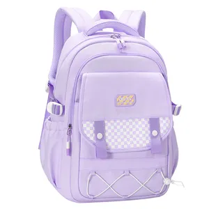 Custom Logo Large Capacity Colorful Pink Teen Girls Students School Bags Kids Backpack For Children School