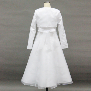 D30569 <span class=keywords><strong>vestido</strong></span> <span class=keywords><strong>blanco</strong></span> <span class=keywords><strong>de</strong></span> primera comunión con chaqueta <span class=keywords><strong>de</strong></span> satén - Product Image 6
